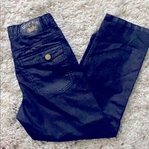 H&M Boys Pleather-like Black Jeans